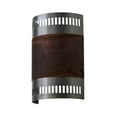 thumbnail image 3 of Meyda Tiffany 164214 Elements 2 Light 12" Tall Wall Sconce - Nickel / Acid Burnt Copper, 3 of 6