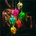 thumbnail image 2 of Solar Wind Chimes Light Outdoor Wind Chime Light LED Colour Changing Lamp Head Bone Wind Light Halloween Garden Decor Skull, 2 of 9