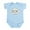 Sky Blue, variant on CafePress - ADK Oval Infant Bodysuit - Baby Light Bodysuit, Size Newborn - 24 Months