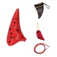 thumbnail image 1 of Ocarina impermeable Ocarina paquete conjunto para piezas de instrumentos musicales rojo shamjiam Ocarina con conjunto de paquetes, 1 of 9