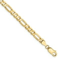 thumbnail image 1 of 14K Yellow Gold 4.5mm Concave Open Figaro Chain, 1 of 4