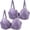 Pink, variant on Gymayou 2 Pack Women Lace Minimizer Bra Set Underwire Full Coverage Anti Sag Gathered Support Bra for Large Bust Blue 100B