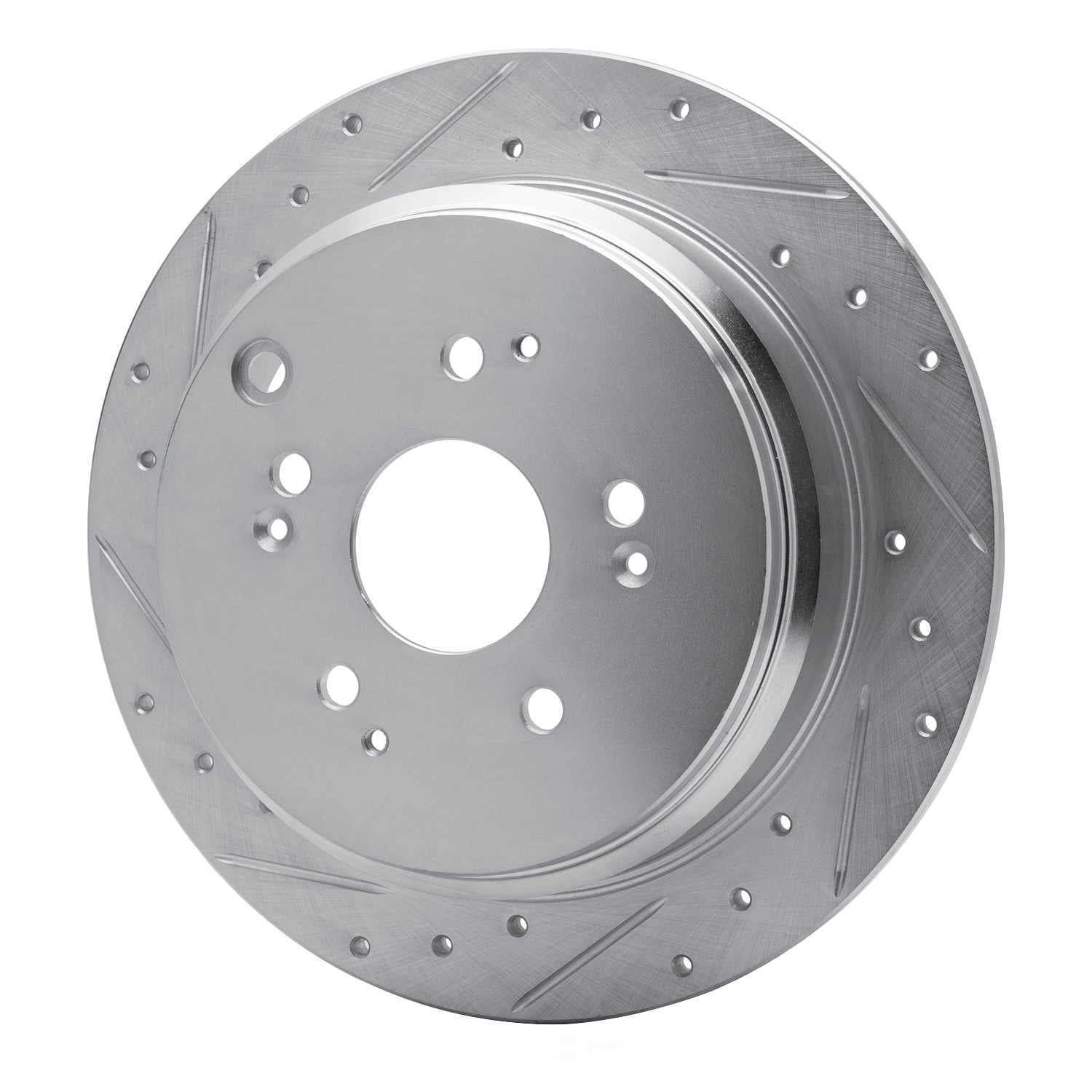 Dynamic Friction Company 631-59047L DFC Brake Rotor - Drilled And Slotted - Silver