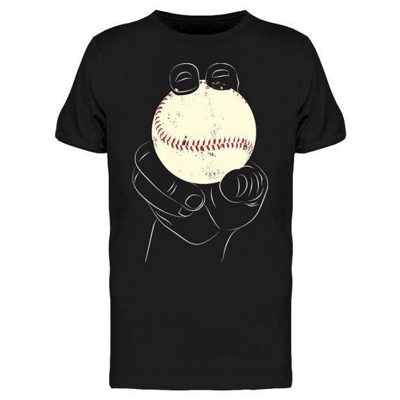 Big Hand Grabbing A Ball T-Shirt Men -Image by Shutterstock, Male Medium