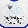 thumbnail image 4 of Inktastic My Great Aunt Loves Me Lamb Boys or Girls Baby Bib, 4 of 4