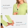 thumbnail image 6 of Gealkoca Full Zip Running Track Jacket Lightweight Athletic Slim Jacket with Thumbholes Womens Workout Jackets Hoodie Running Gym Top with Pocket, 6 of 8