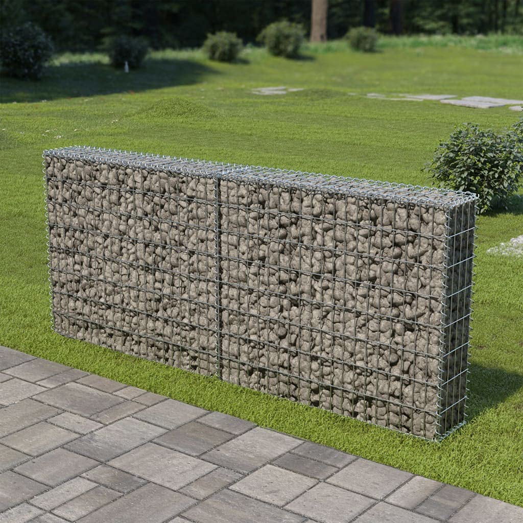 Gabion Basket Lids Retaining Galvanised Wire Wall Planter Vegetables Cage Fench 