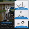 thumbnail image 4 of 1/10 Spare Tire Rack,Metal Rear Spare Tyre Bracket Wheel Holder Carrier for 1/10 Axial SCX10 D90 CC, 4 of 5