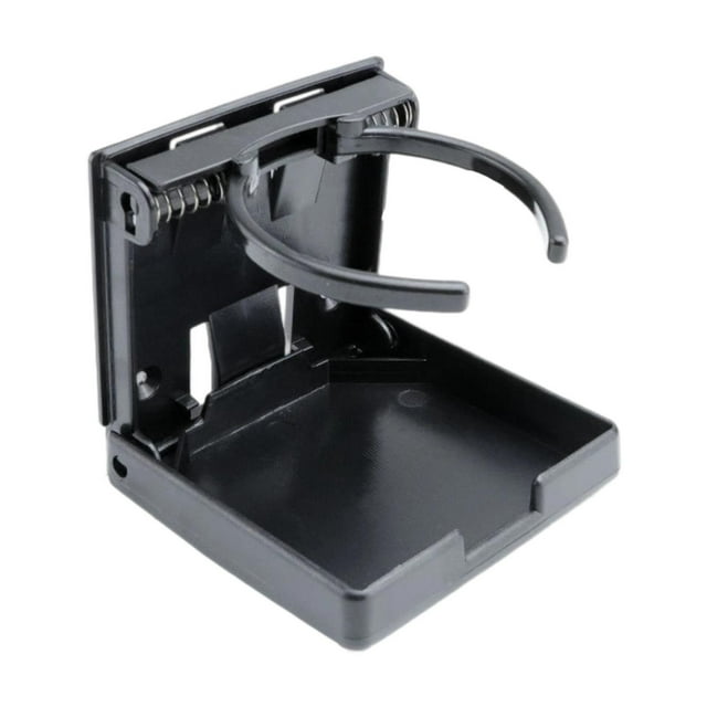 Tnarru Porte-Gobelet Réglable Porte-Gobelet Pliable Mural Universel pour Voiture Marine RV Noir