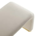 thumbnail image 6 of Accent Chair Bench Ottoman, Beige, Velvet, Living Kitchen Cafe Bistro Hospitality Restaurant, Modern Contemporary Boutique HB36447, 6 of 9
