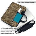 thumbnail image 2 of Lsque Leopard Print Pattern Laptop Bag – Portable & Slim Single-Shoulder Computer Case with Adjustable Strap, Protective, Lightweight for 13”/14”/15.6” Laptops, 2 of 8