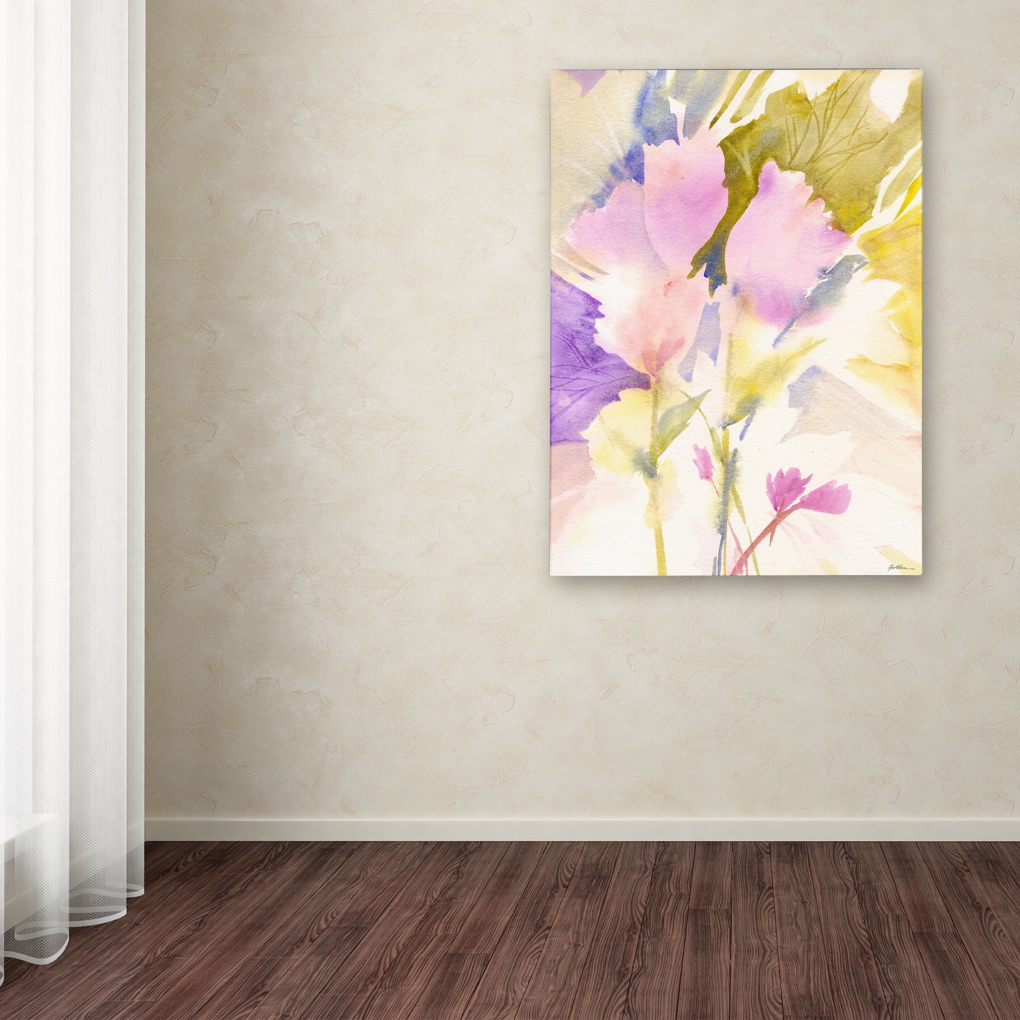 Trademark Fine Art "Lavender Shadows" Canvas Wall Art by Sheila Golden