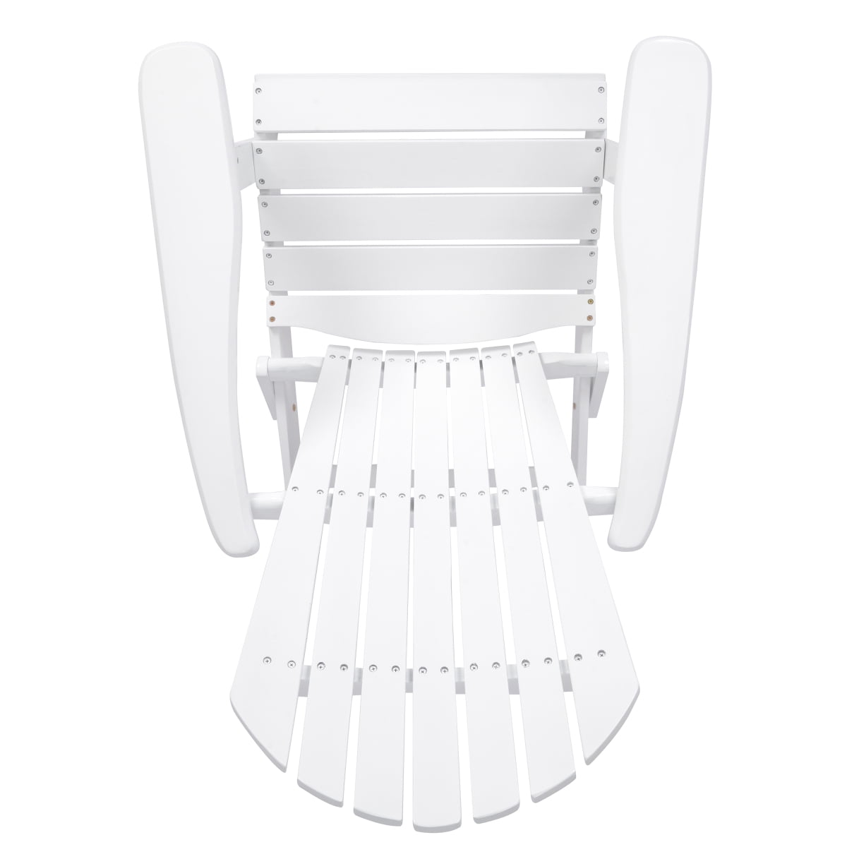 ZHICHUN  Malibu Rustic Acacia Wood Folding Adirondack Chair Weather Resistant Outdoor Slatted Lounge Chair for Patio Garden and Backyard