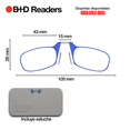 thumbnail image 3 of Lentes de Lectura sin Varilla B+D Bridge Readers Azul, 3 of 6