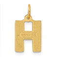 thumbnail image 3 of Diamond2Deal 14K Pendentif Initiale Lettre H en Satin Or Jaune pour Femmes, 3 of 6