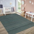 thumbnail image 3 of FairOnly Blue 9'x12'Washable Area Rug for Bedroom Modern Striped Floor Cover Non Slip Low Pile Soft Rugs for Living Room Nursery Kitchen, 3 of 7