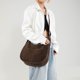thumbnail image 2 of Bolso Messenger Bandolera Mujer Gamuza Con Hobo Multibolsillos, 2 of 9