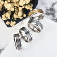 thumbnail image 4 of maskred Metal Fashionable Titanium Steel Dragon Pattern Ring Must-Have For Ring Lovers Made With Titanium Black+ silver 1Set, 4 of 6