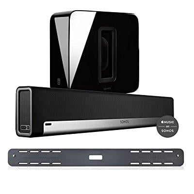 sonos 3.1 home theater system bundle - playbar, wall mount kit for playbar & wireless sub