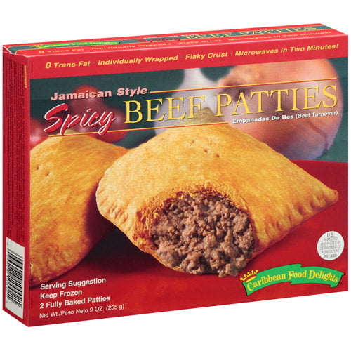 Caribbean Food Delights: Jamaican Style Spicy Beef Turnover Patties, 2 Ct