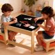 thumbnail image 5 of Mesa Para Niños Con 2 Sillas y 2 Cajones Escritorio Infantil Con Pizarra Juguetero Organizador Infantil Adecuado Para Niños y Niñas Muebles Adecuados Para Educación y Actividades（Color Natural）, 5 of 9