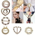 thumbnail image 4 of ZPAQI Circle Clothing Ring Wrap Holder Shirt Clip T-Shirt Tie Ring Clip Women Girl, 4 of 18
