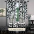 thumbnail image 2 of Achim Home Furnishings Kenya Panel - 50x84 - Black, 2 of 6