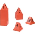 thumbnail image 4 of Numbered Cones, 1-20, 4-1/2"L x 4-1/2"W x 4-3/8"H, Red, 4 of 4