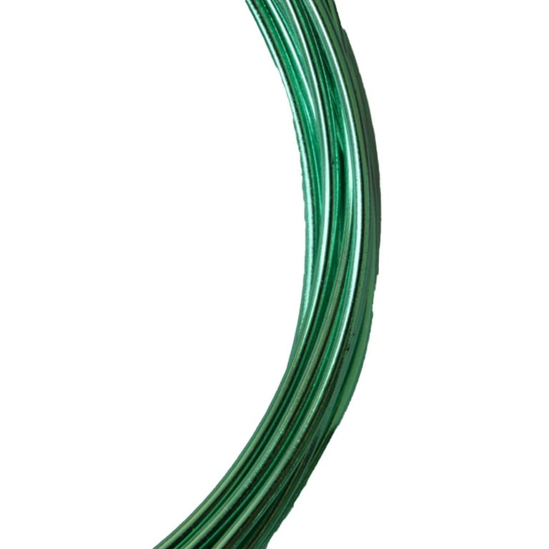 1111Fourone 1 Roll Aluminum Wire Assorted Colors Great Quality Thickness Bendable  Wires Fool-style Operation Handy to Install for Crafts DIY mint green 