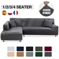thumbnail image 2 of Elastic Stretch Sofa Cover 1/2/3/4 Seater Slipcover Couch Covers for Universal Sofas Livingroom Sectional L Shaped Slipcover 1PC, 2 of 7