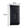 thumbnail image 3 of Eyeglass Pouch with Belt Clip, Slip in Case & Reading Glasses Holder- Eyewear Sleeve - For Sunglasses, Eyewear & Frames -Black, 2PK- By OptiPlix, 3 of 4