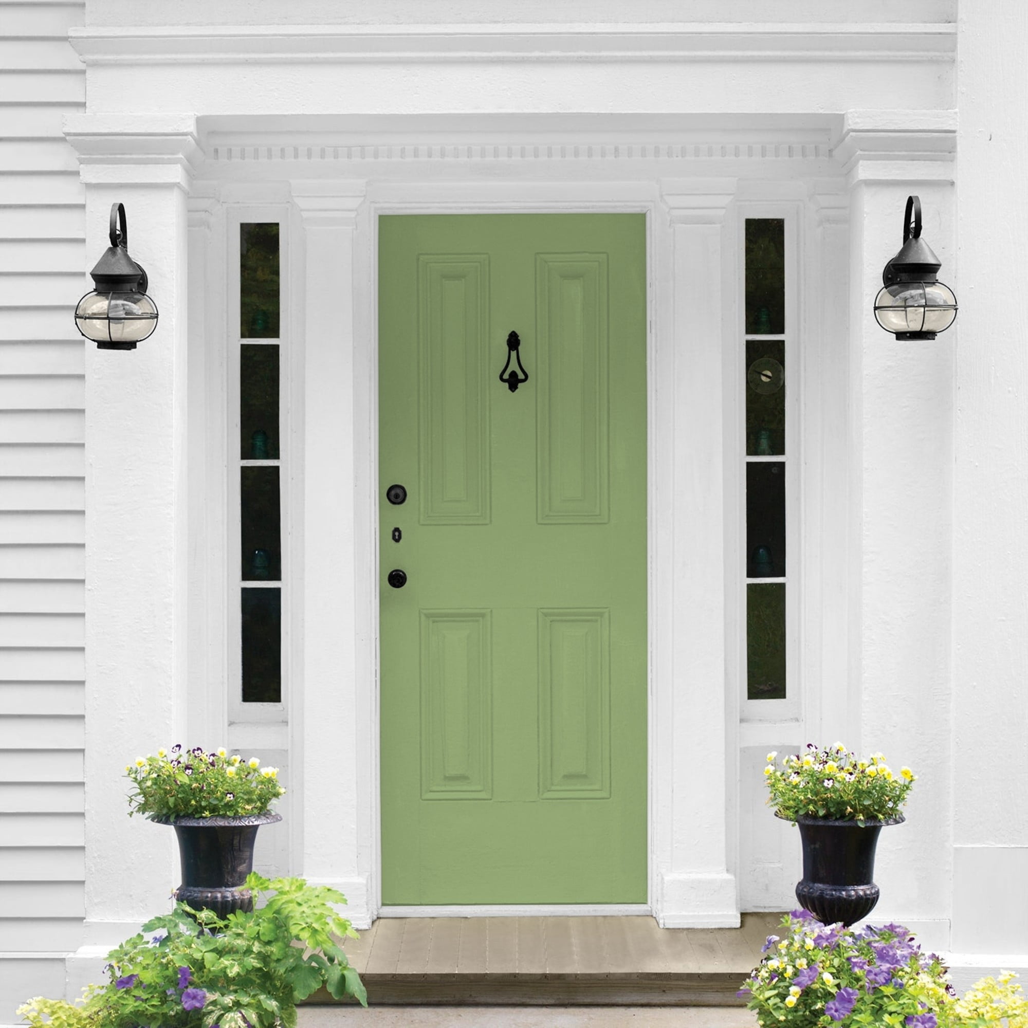 Glidden One Coat Luscious Lime / Green Semi-Gloss Exterior Paint with Primer, 5 Gallon