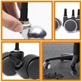thumbnail image 3 of unbranded 30Ud Fundas De Casquillo De Para Muebles Y Sillas Oficina En Plástico Negro Resistente, 3 of 7