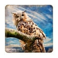 thumbnail image 4 of Nature Wonders 95371C-S4 4 x 4 in. Owl Wooden Cork Coasters Gift - Set of 4, 4 of 4