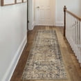 thumbnail image 4 of BERTHMEER 2'x8' Runner Rugs for Hallway Entryway Bathroom Bedroom Kitchen Non Skid Washable Brown Vintage Oriental Traditional Distressed Accent Runner Rugs, 4 of 6
