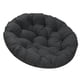 thumbnail image 2 of Cojín para silla de columpio, cojín para silla de jardín, cojín para asiento de hamaca elegante y multiusos Negro, 2 of 8