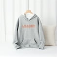 thumbnail image 4 of Wuxian Boys Girls Sweatshirts Hoodie Long Sleeve Pullover Hooded Sweatshirt Kids Boy Girl Letter Printed Sports Tops Fall Winter Clothes,Grey,7-8 Years, 4 of 5
