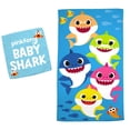 thumbnail image 1 of Juego de toallas Franco Baby Shark Kids para baño/piscina/playa, 100% algodón, 1 of 3