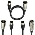 thumbnail image 2 of DIN 5Pin Male to 3Pin Female/Male 5Pin Extended Cable Large 5P Cable 5P To 3Pin Adapter Cable for Musical Instrument, 2 of 8