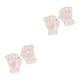 thumbnail image 3 of Guardurnaity Guantes sin dedos con garra de oso, suaves y cómodos, para un aspecto moderno, guantes de medio dedo, color blanco cálido Blanco 2Conjunto, 3 of 6