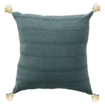 Ox Bay Sasha 18" x 18" Gray Ultra-Soft Turkish Cotton Adult Decorative Throw Pillow