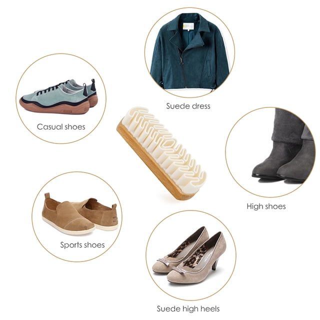Cepillo de cuero para botas de gamuza, limpiador de bolsos, cepillo de limpieza para el hogar