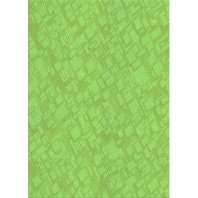 Ahgly Company Tapis Rectangulaire d'Intérieur Lavable en Machine Vert Pois Transitionnel, 3 Pieds x 5 Pieds