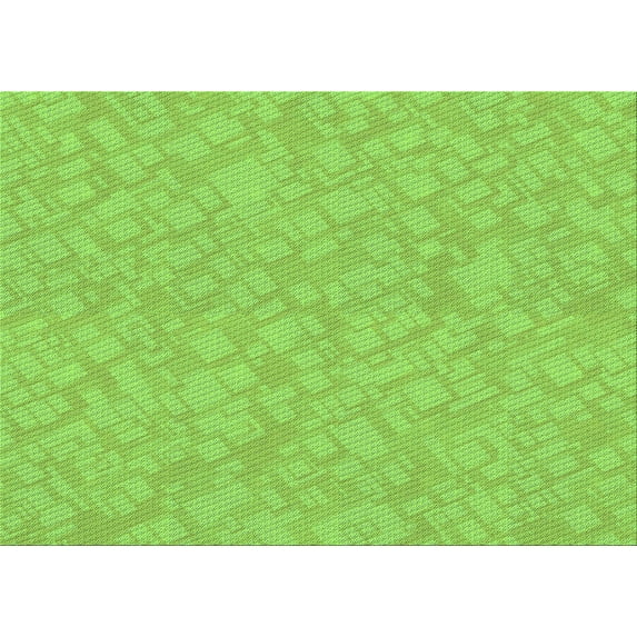 Ahgly Company Machine Washable Indoor Rectangle Transitional Pea Green Area Rugs, 6' x 9'