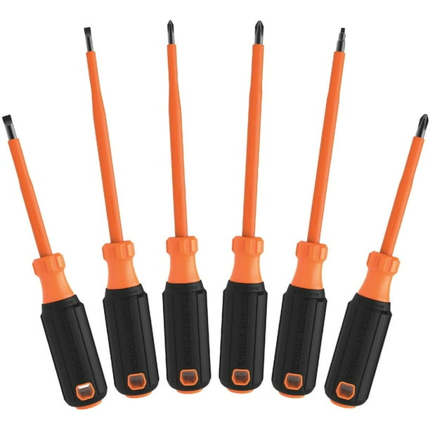 Juego de destornilladores Klein Tools 85076INS CON aislamiento 1000 V