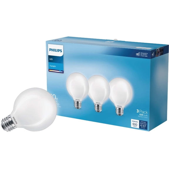 Philips 3pk 60w G25 Dl Led Bulb 567446