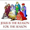thumbnail image 3 of CafePress - Christmas Jesus Is The Reason For The Season Light - Men's Classic Graphic T-Shirt, 3 of 4