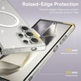 thumbnail image 4 of Compatible with Samsung Galaxy S24 Ultra Magsafe Case Clear Glitter, Anti-Yellow Shockproof Protective Phone Case Slim Transparent Anti-Scratch TPU Bumper Cover for Samsung Galaxy S24 Ultra,Clear, 4 of 7