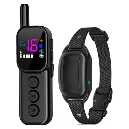 Digital LCD Dog Training Collar with Remote 2 in 1 Automatic Anti Bark Device for All Breeds
