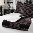 thumbnail image 4 of Manfei Hippie Damask Quilt King 3 Pieces,Exotic Style King Coverlet Set,1 Bedspread and 2 Pillowcases, 4 of 7